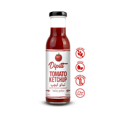 Dipitt 300gm Tomato Ketchup Bottle